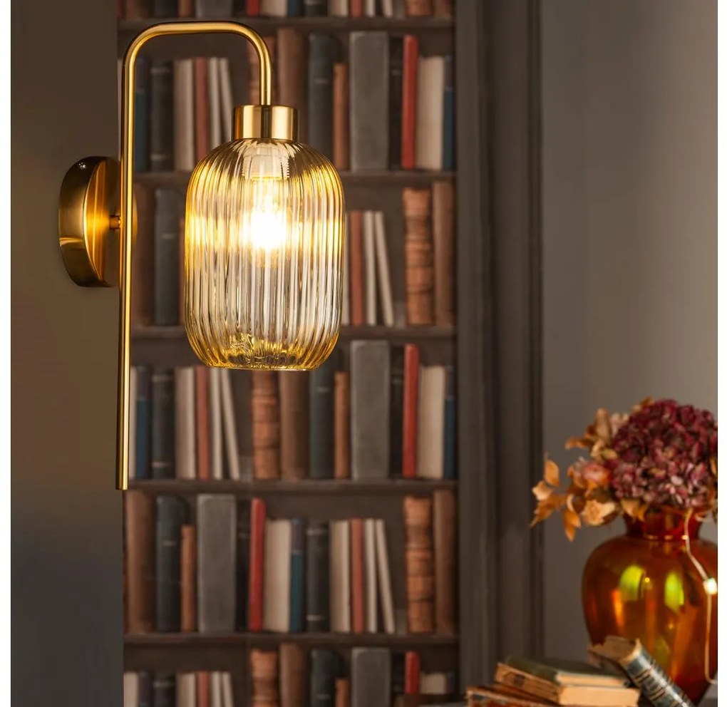 ONLI - Настенна лампа DOROTY 1xE27/15W/230V месинг