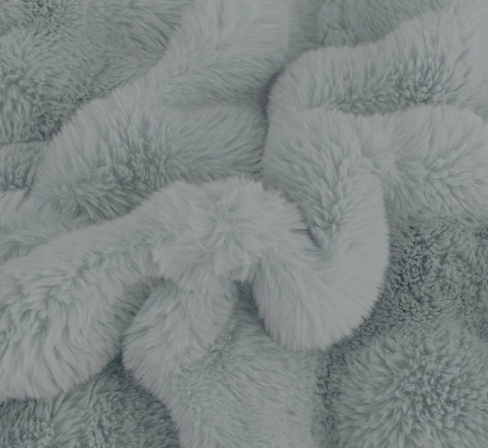 Изключително топло плюшено спално бельо - сиво 2 части: 1 бр. 140x200 + 1 бр. 70x80