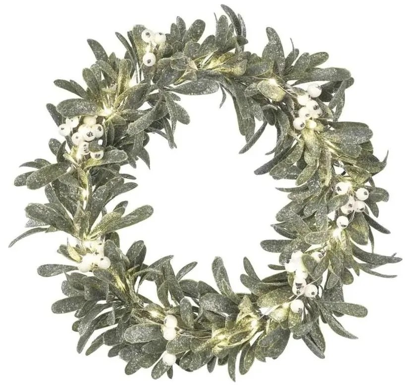 LED Коледен венец 25xLED/3xAA Ø 35 см