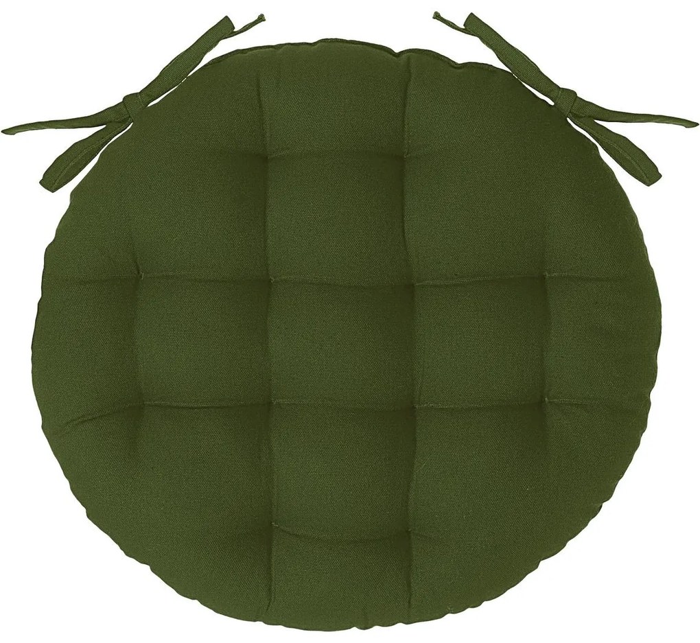 Кръгла възглавница за стол atmosphera Anjali, 38 cm - Зелен