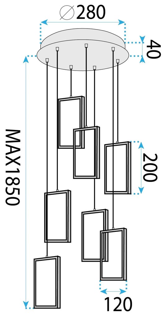 Лампа LED LHJ090-7CP GOLD