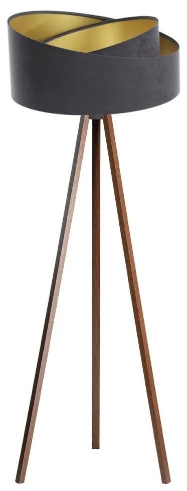 Подова лампа GALAXY 1xE27/60W/230V сива/wenge