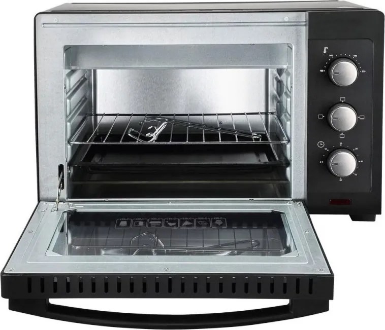 Втора ръка: Електрическа фурна Esperanza EKO008N, 1280W, 20 л, 100-230C, Таймер 60 мин, Черен