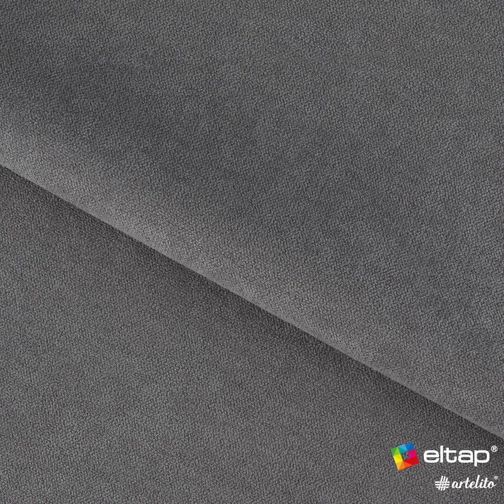 Сив шенилов разтегателен диван с място за съхранение 214 cm Fulgeo – ELTAP