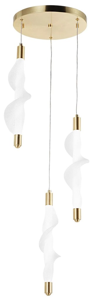 Лампа LED G009-3CPR WHITE/GOLD