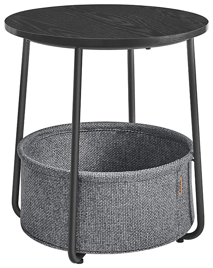 Странична масичка NOIRA черна/сива