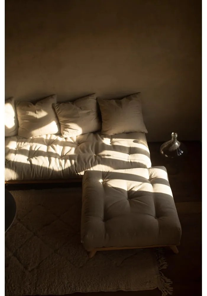 Табуретка за крака Natural Clear/Wheat Beige Senza - Karup Design