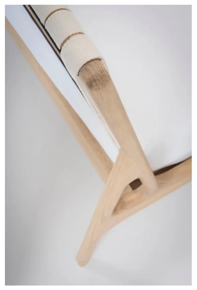 Масивно дъбово легло с бяла табла , 140 x 200 cm Fawn - Gazzda