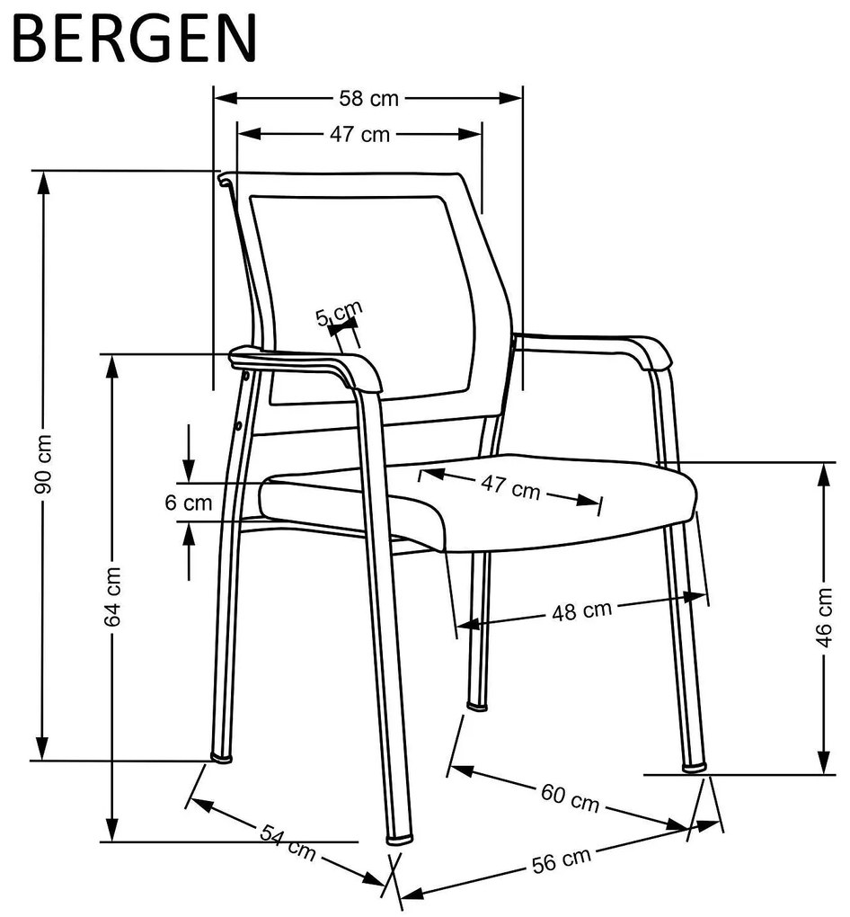 Посетителски стол BERGEN