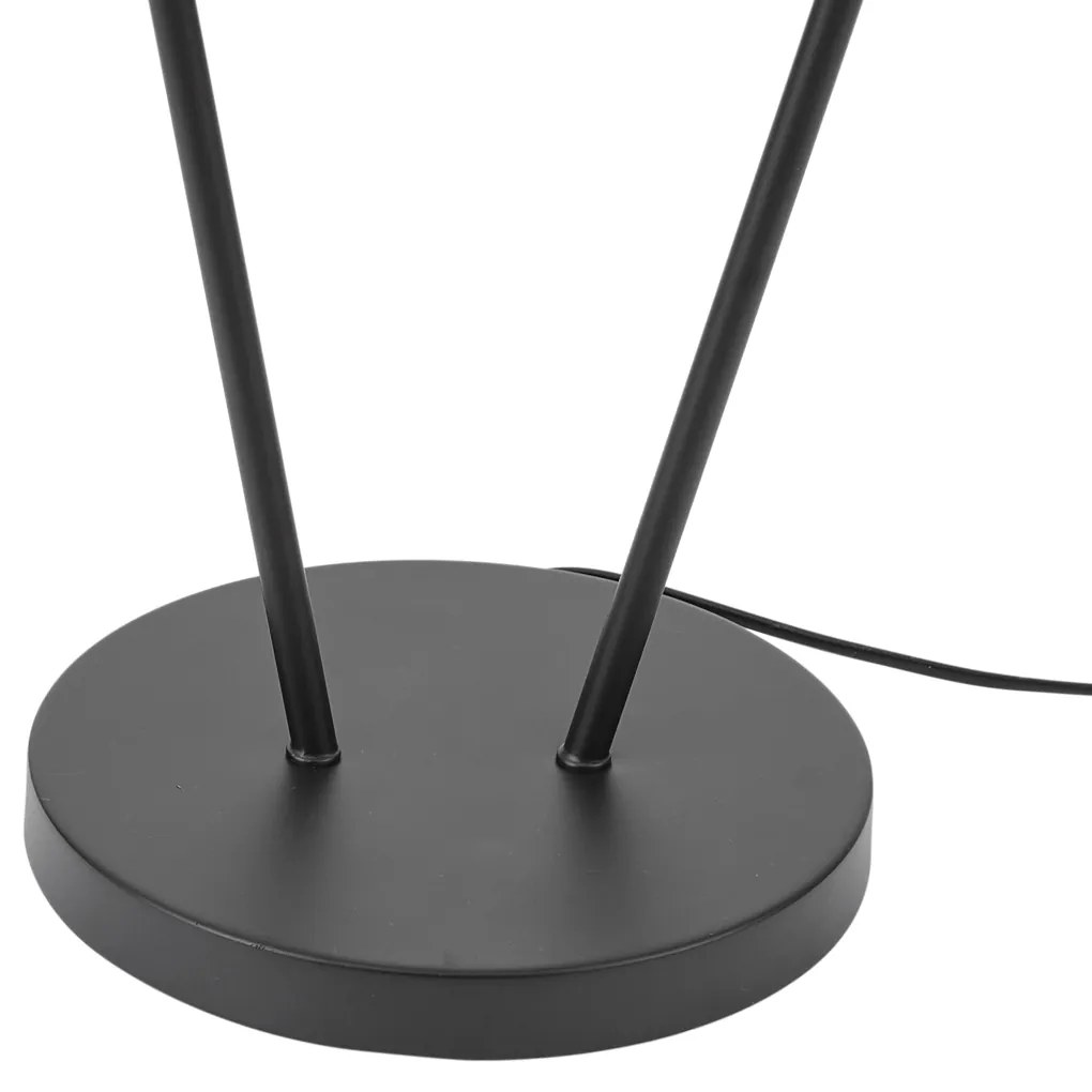 Модерна подова лампа черна 2 светлини GU10 35mm - Thomas