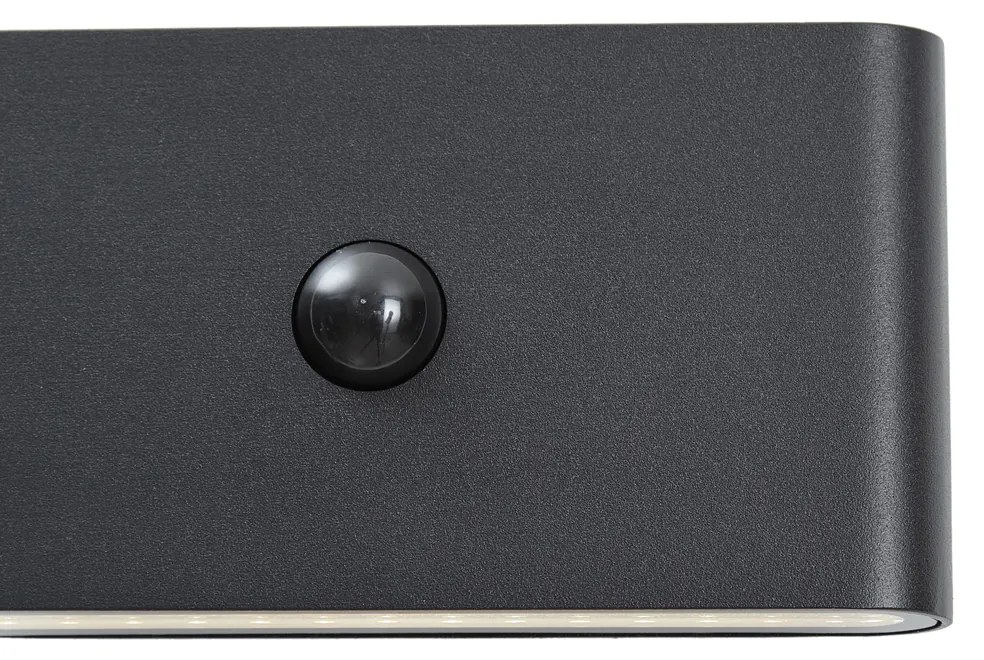 Стенна лампа черна Lux сензор магнитна вкл. LED акумулаторна - Batt