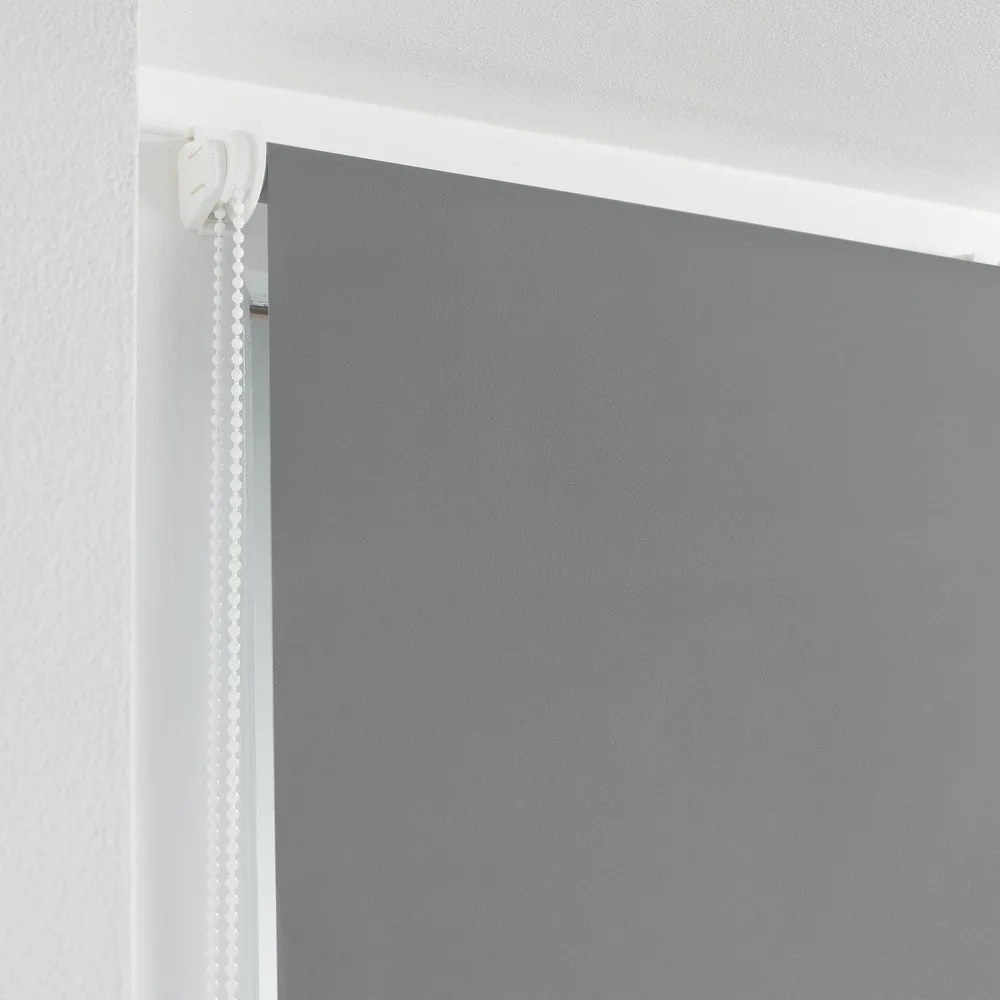 Сива текстилна ролетна щора 90x180 cm Occult – douceur d'intérieur