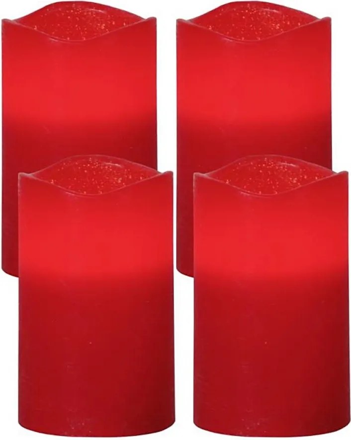 Eglo 410038 - КОМПЛЕКТ 4x LED коледни декорации MAY LED/0,066W/3xAAA червени