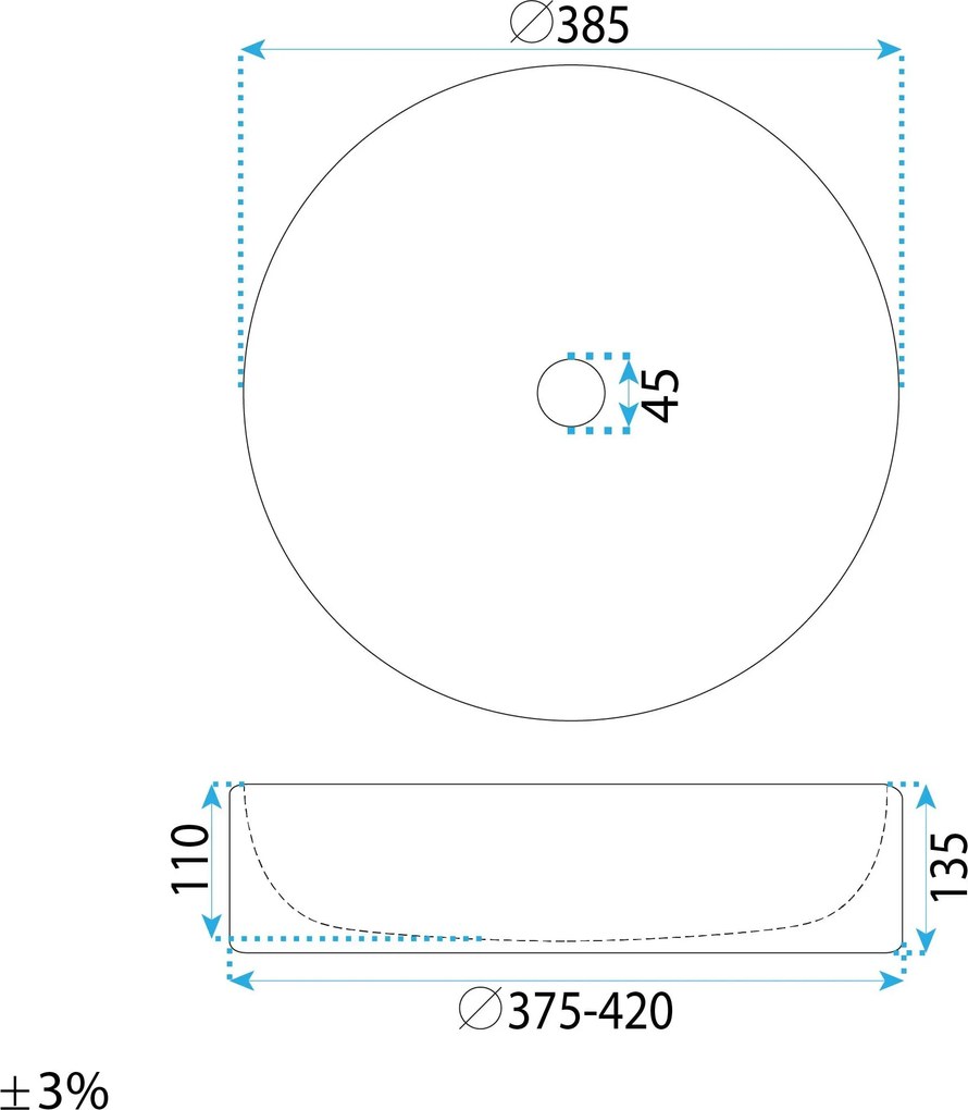 Умивалник за плот Rea Anastazja
