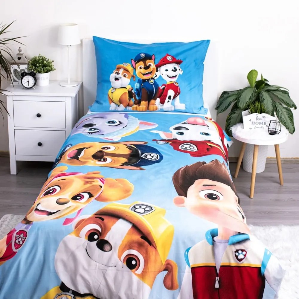 Детско спално бельо от микрофибър 140x200 cm Paw Patrol - Jerry Fabrics