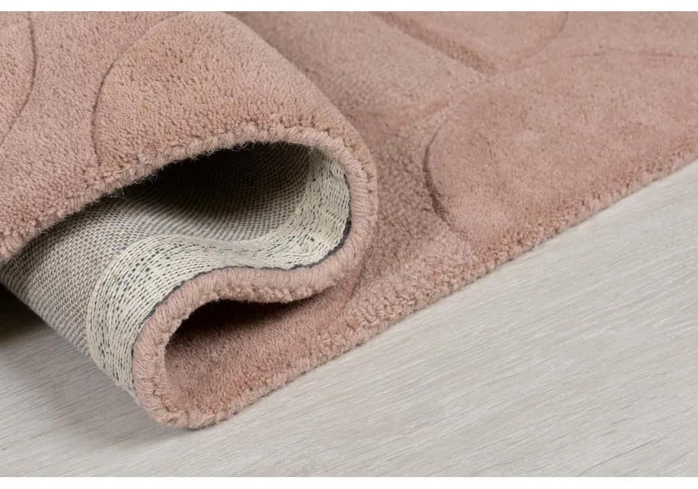 Розов вълнен килим Gigi, 200 x 290 cm - Flair Rugs