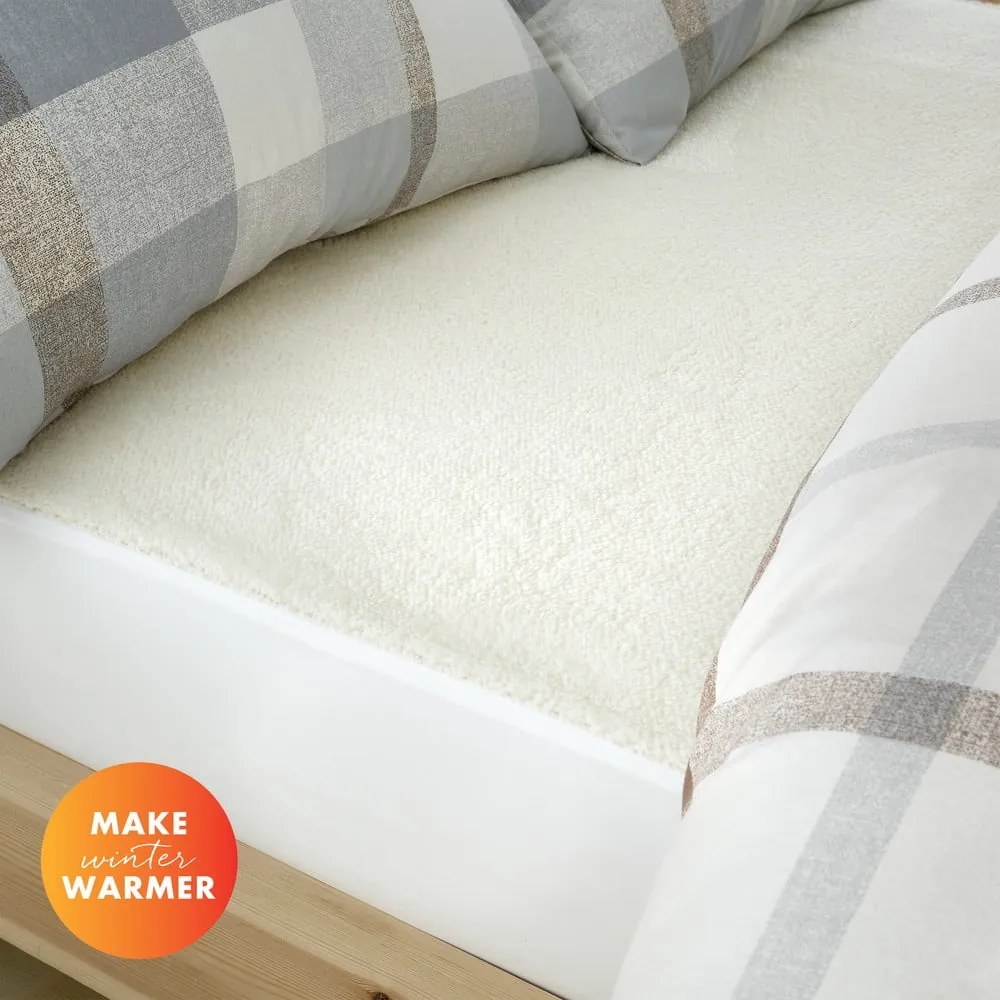 Кремав чаршаф от микрофибър 90x190 cm - Catherine Lansfield