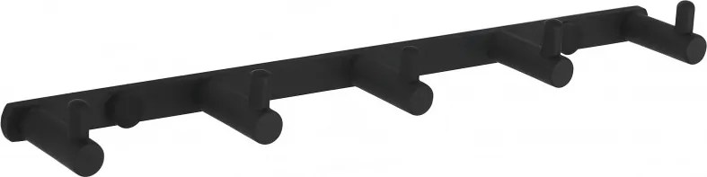 Mexen кука за кърпи с пет държача, черен - 709165-70