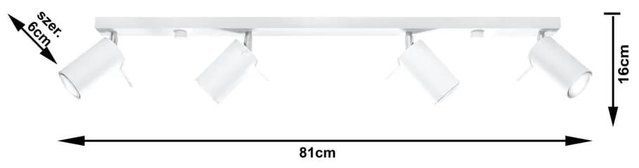 Бяло таванно осветително тяло 4L Etna - Nice Lamps