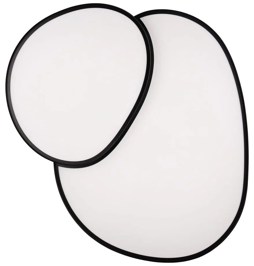 Черна LED светлина за таван 63,5x77 cm Rise - Trio