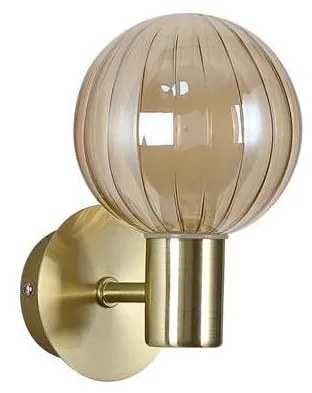 Searchlight 30506GO - Стенно осветително тяло LUMINSPHERE 1x G9/7W/230V, месинг