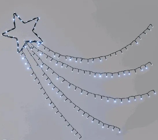 Коледна звезда осветена с 150 Led-Cool White