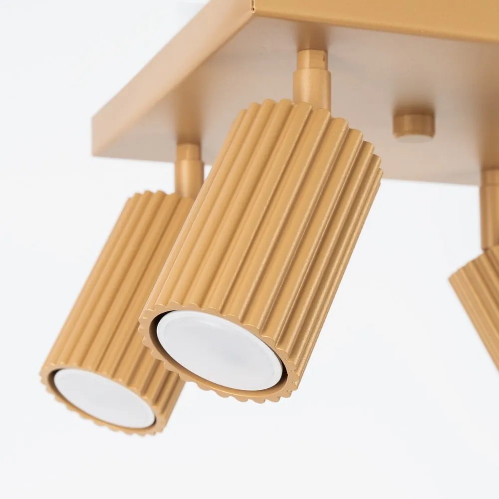 Прожектор в златист цвят 25x25 cm Gleam – Sollux