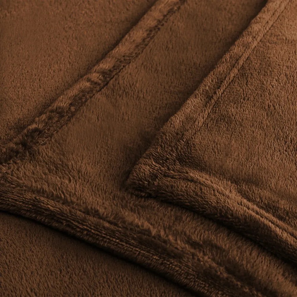 Кафяво одеяло от микрофибър , 70 x 150 cm Mic - DecoKing