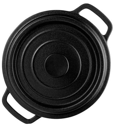 Чугунена тенджера Muhler Tika MR-2048CI, 20x10 см, 2 л, Индукция, Черен