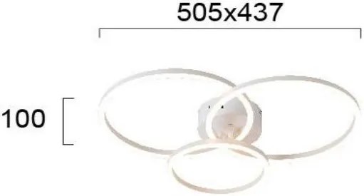 Таванна лампа Viokef Nola III