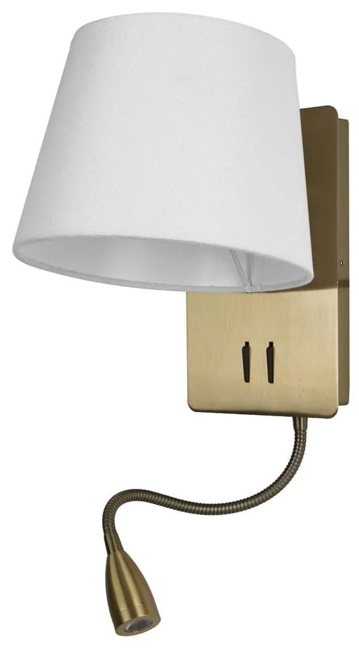Стенна лампа в бяло-бронзов цвят - SULION