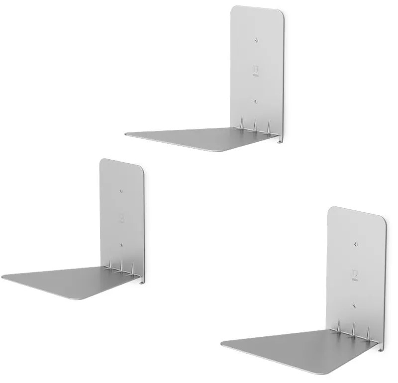 Метални рафтове в сребрист цвят в комплект от 3 части 14 cm Conceal - Umbra