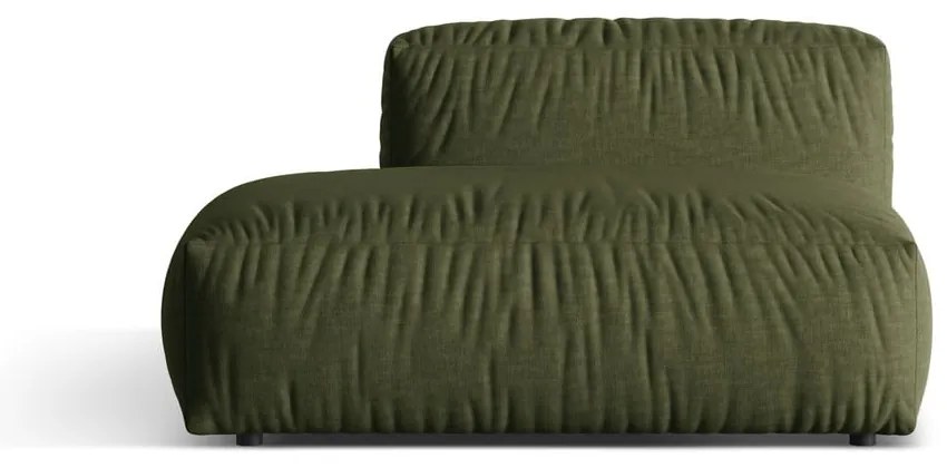 Зелен модул за диван (ляв ъгъл) Martina – Micadoni Home