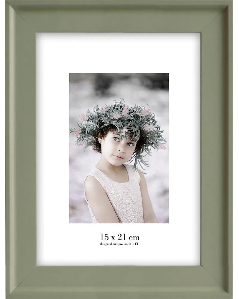 Зелена рамка за стена , 22 x 28 cm Malaga - Styler