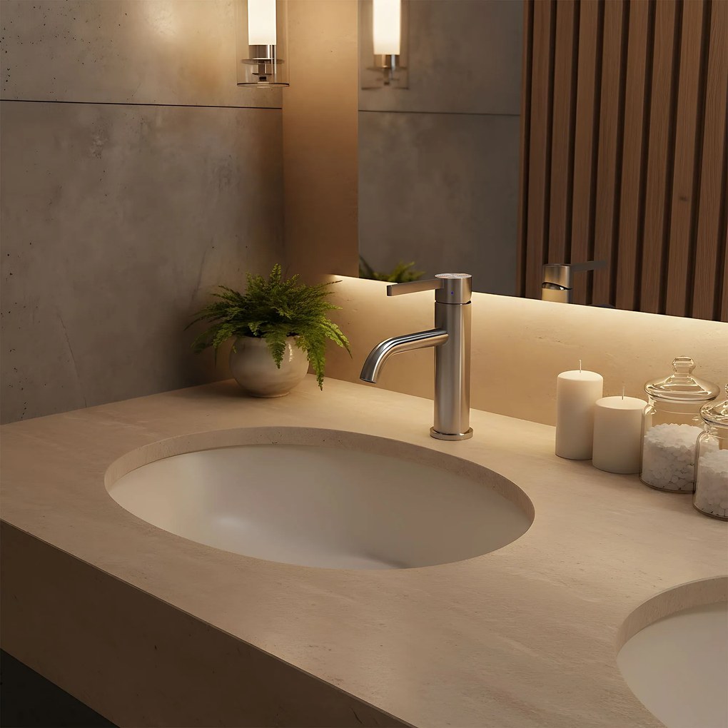 Смесител за мивка Rea Foster Nickel Brush Low