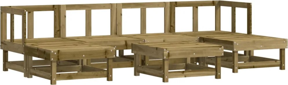 3186360 vidaXL Градински лаундж комплект 7 части импрегниран бор