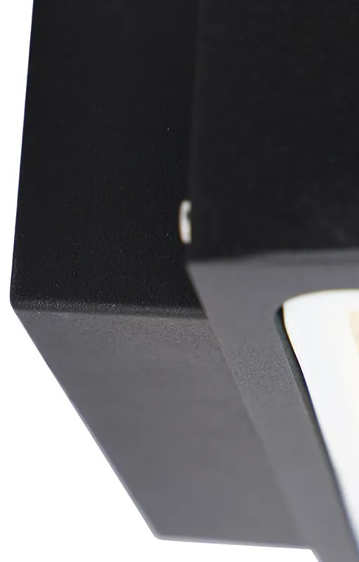 Модерна външна стенна лампа черна IP44 - Latina