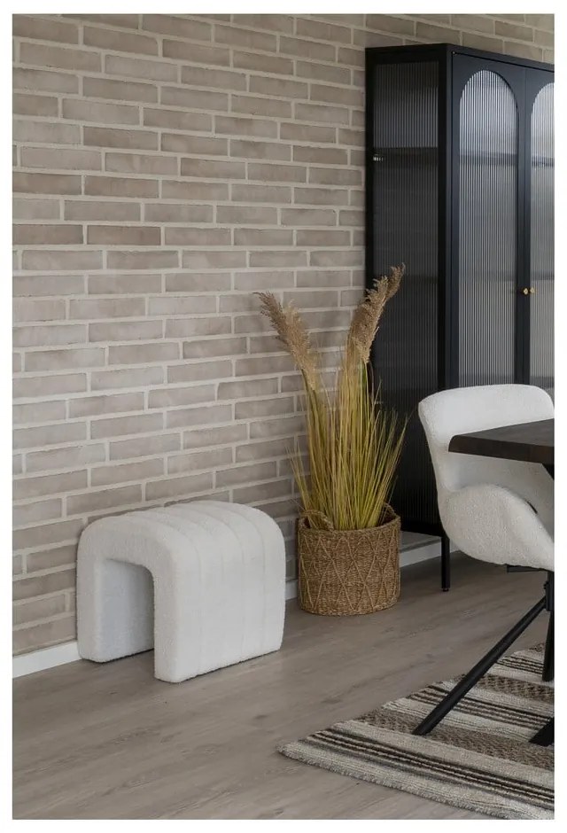 Бяла табуретка от букле Colma – House Nordic