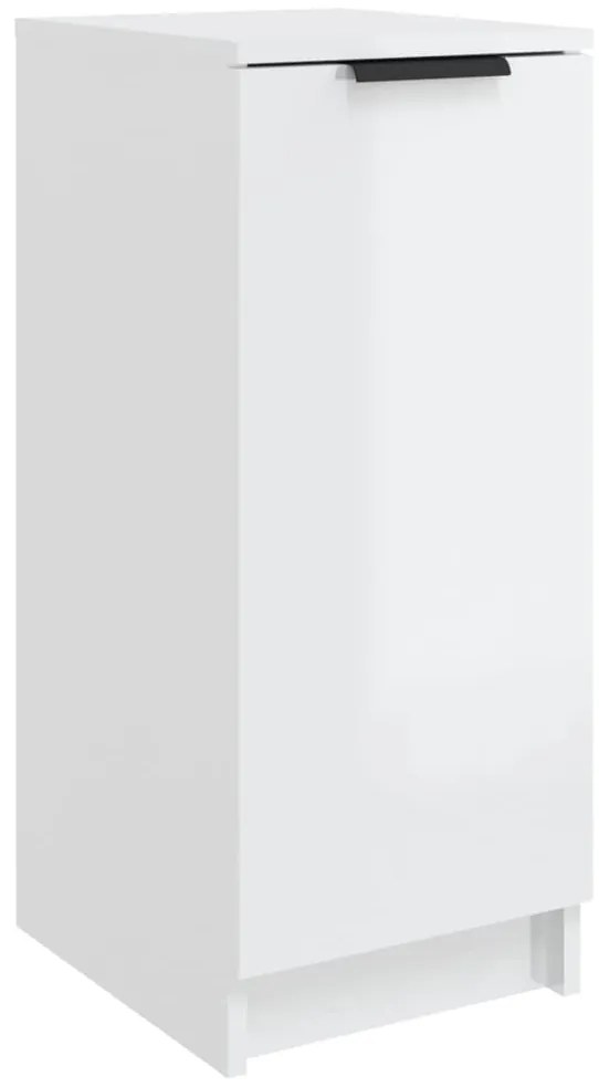 811418 vidaXL Шкаф за обувки, бял гланц, 30x35x70 см, инженерно дърво
