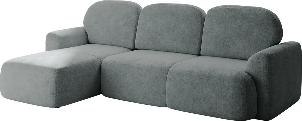 Ъглов диван Nabu-Сиво-Ляв