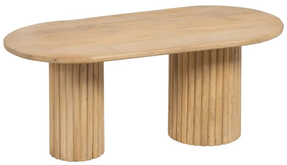 Масичка за кафе от масивно манго в естествен цвят 60x120 cm Montmartre – Ixia