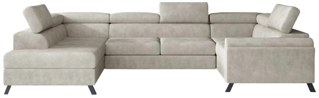 Разтегателен диван в П-образна форма  ESMADA, 336x92x200, dora 21,ляв