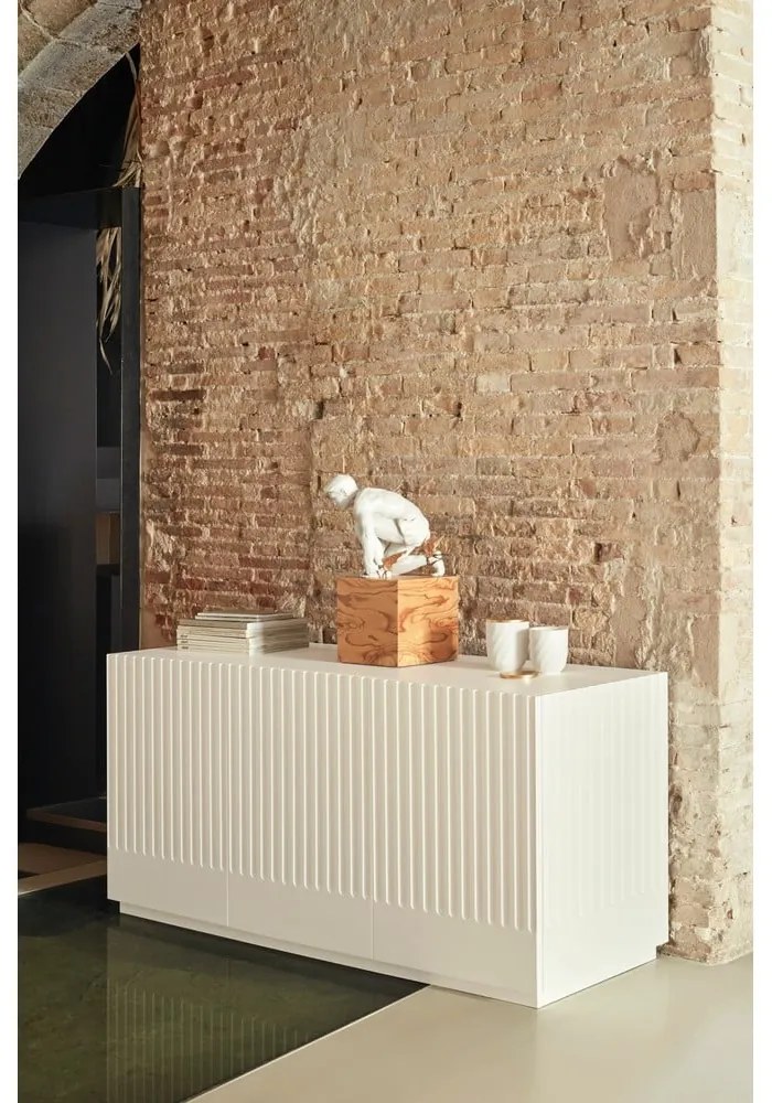 Бял скрин с чекмеджета , ширина 150 cm Doric - Teulat