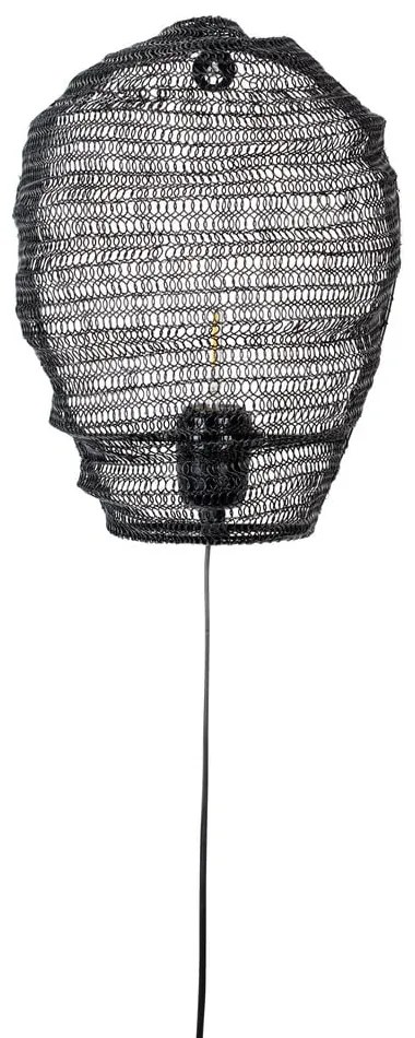 Черна стенна лампа Lena - White Label