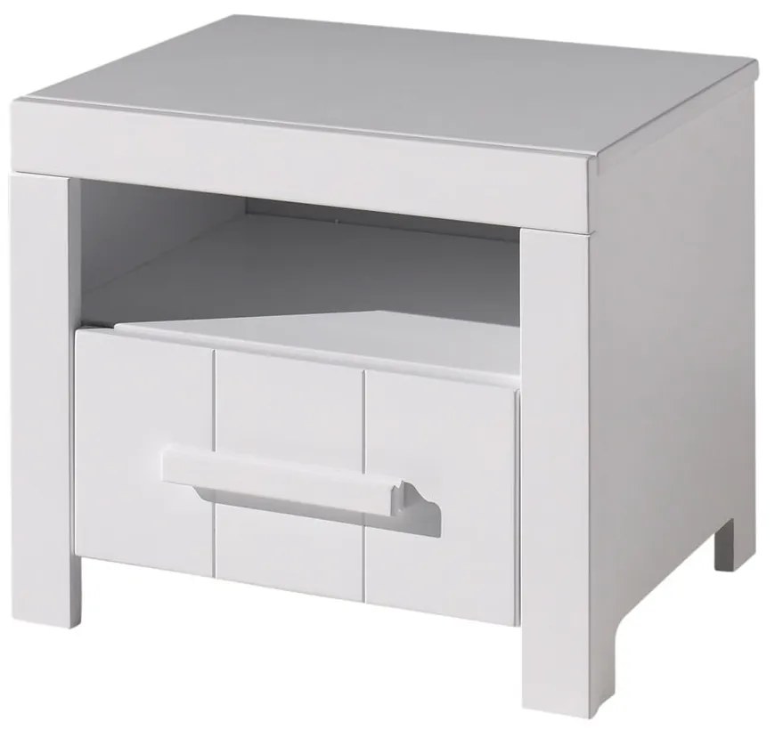 Бяло детско нощно шкафче Erik - Vipack