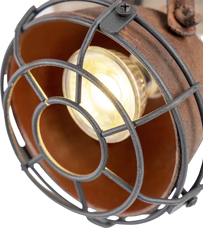 Смарт спот ръждиво кафяв с дърво вкл. 2 WiFi GU10 - Gina