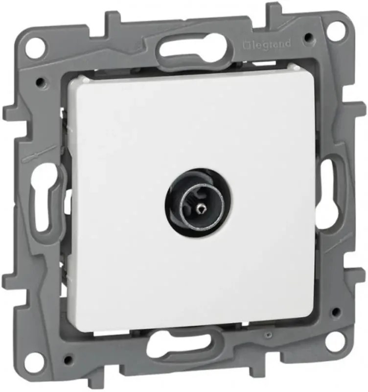 Legrand Розетка TV тип коаксиал 1.5dB цвят Бял Niloe  - 664751