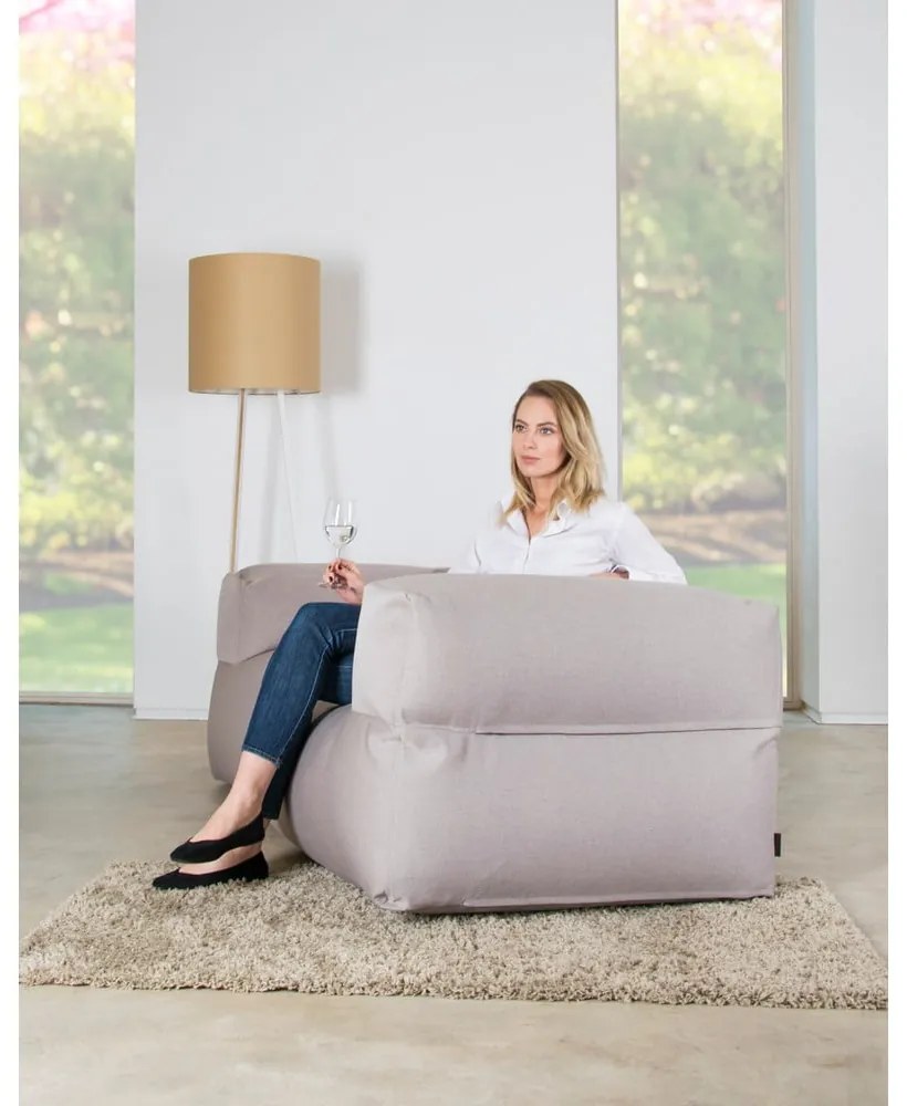 Кафяв пуф от букле Sofa MooG – SLOWDOWN