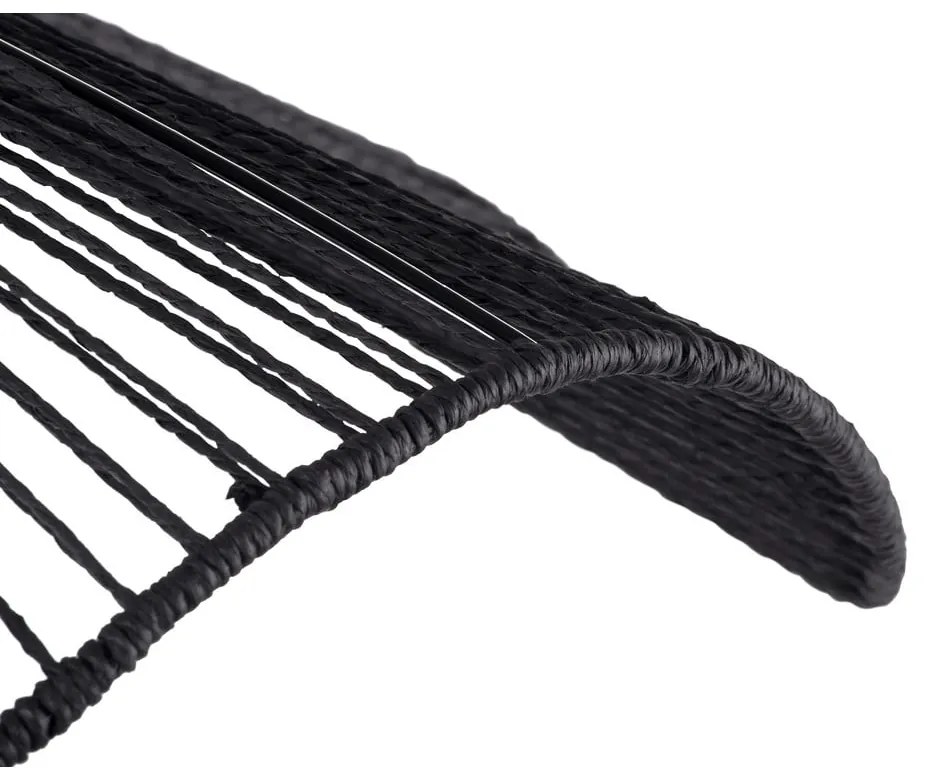 Черна висяща лампа с хартиен абажур ø 62 cm Sombra - Leitmotiv