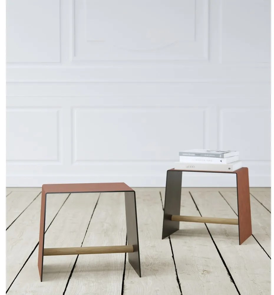 Метален стол в цвят кафяв коняк Bull – LIND DNA